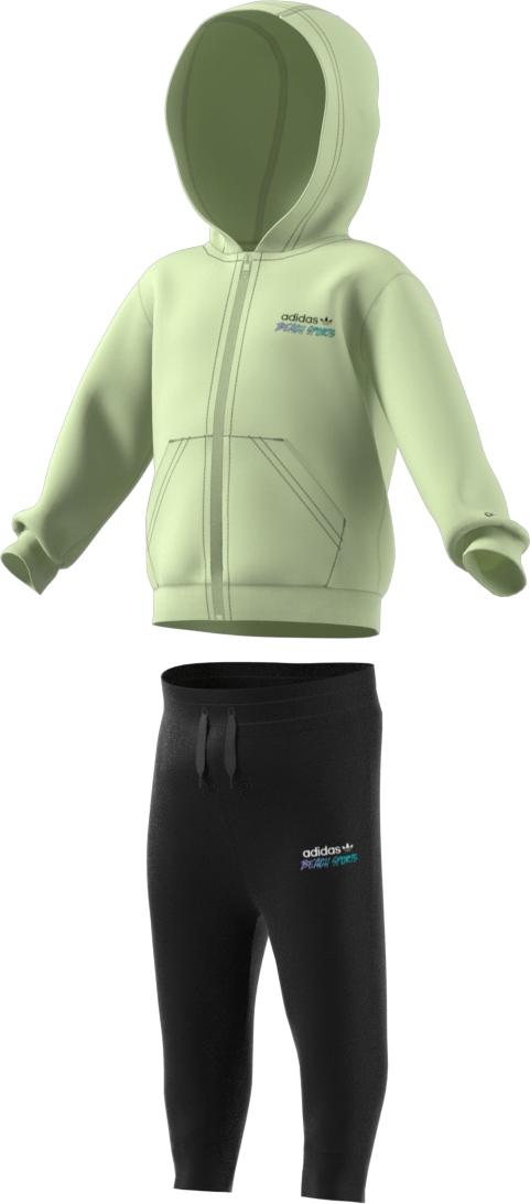 Chandal Niño adidas Hoodie Set Fz Verde