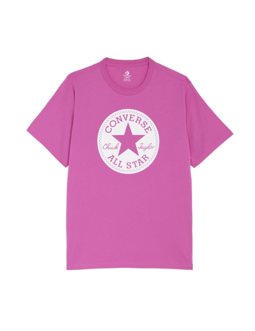 Camiseta Hombre Converse Optical Rosa