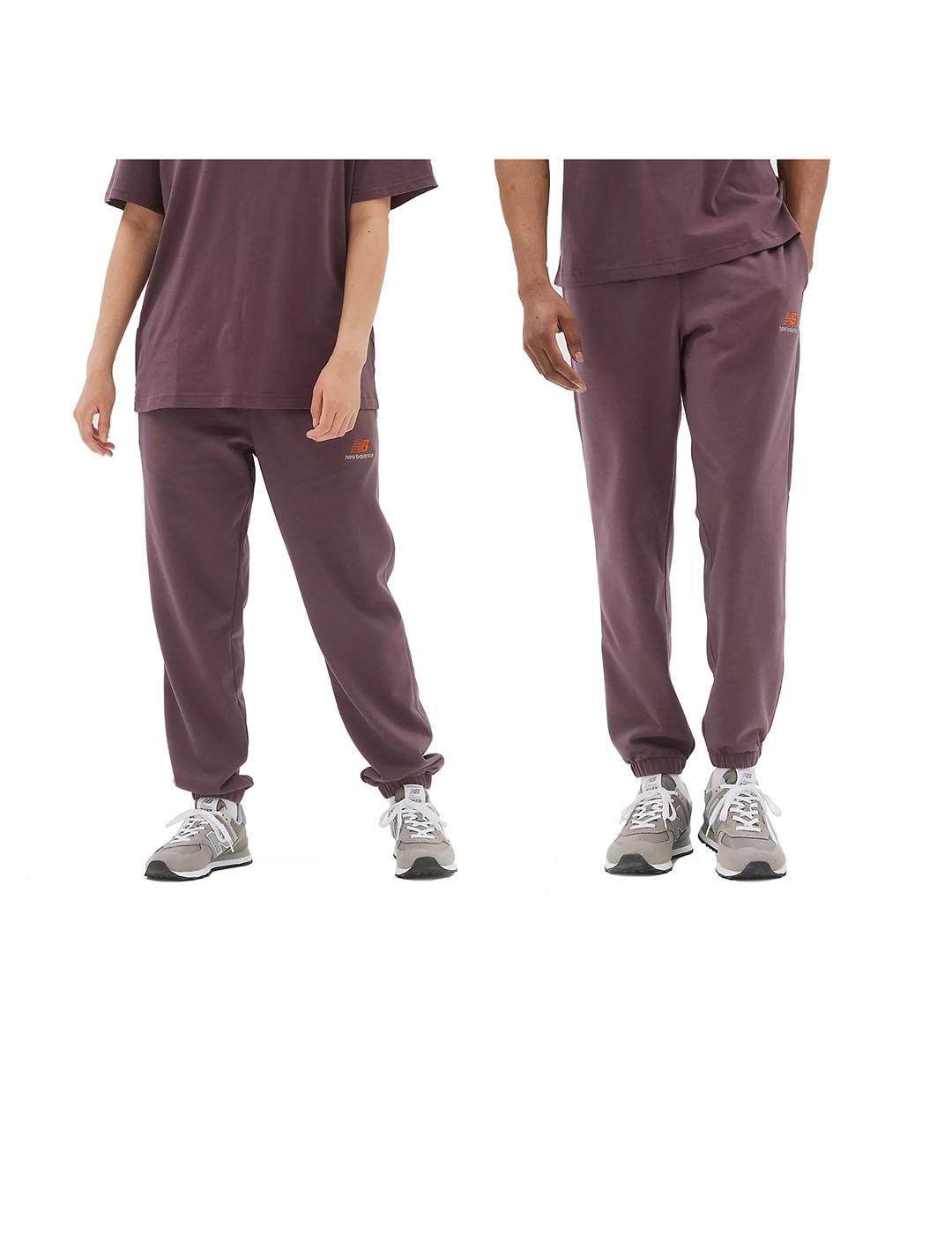 Pantalón Unisex New Balance Unissentials Granate