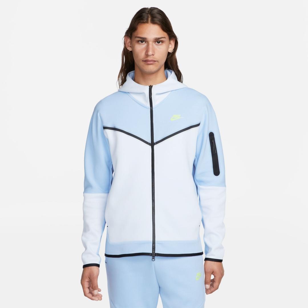 Sudadera Hombre Nike Nsw Tch Flc Azul Celeste