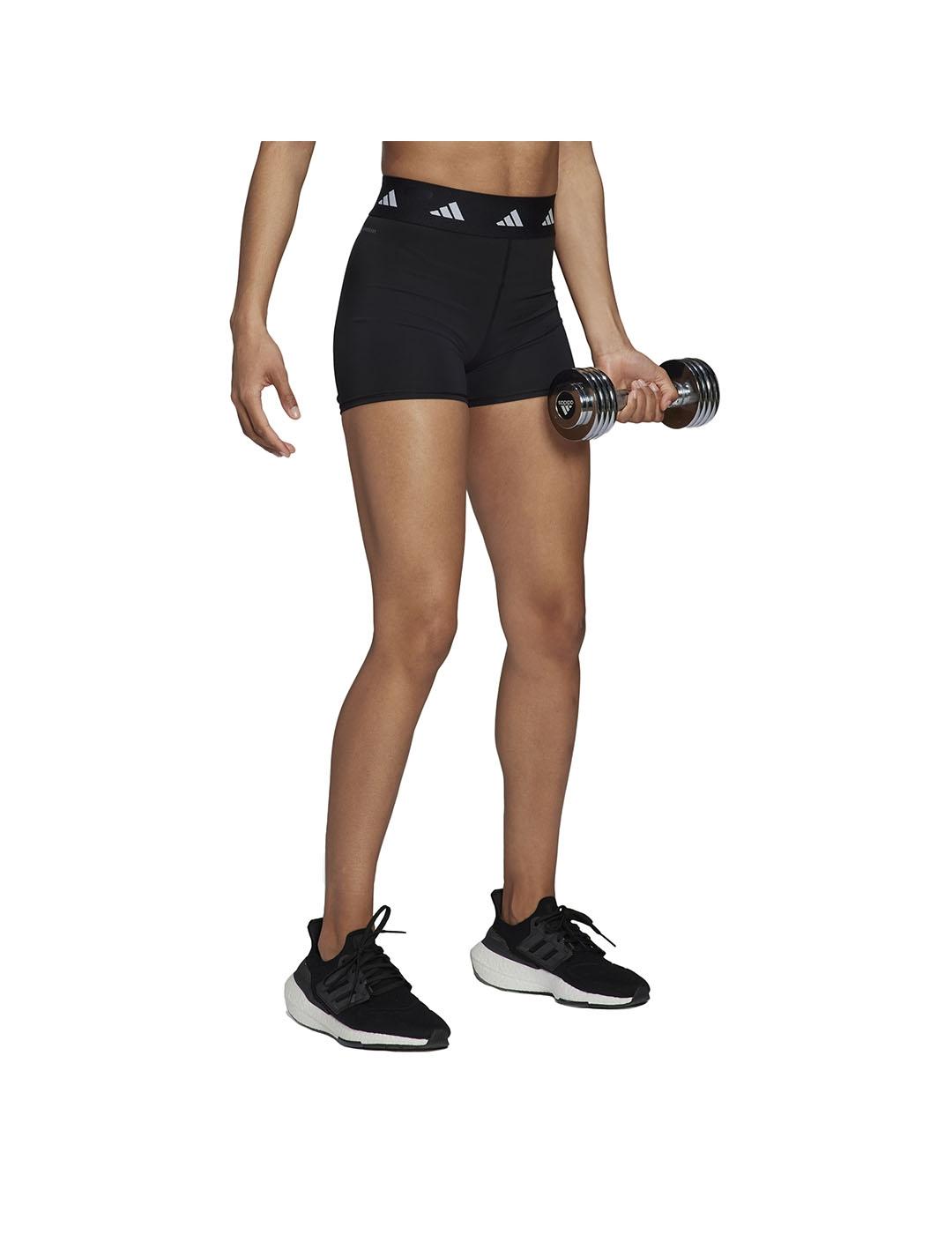 Malla corta Mujer adidas TechFit 4' Negro