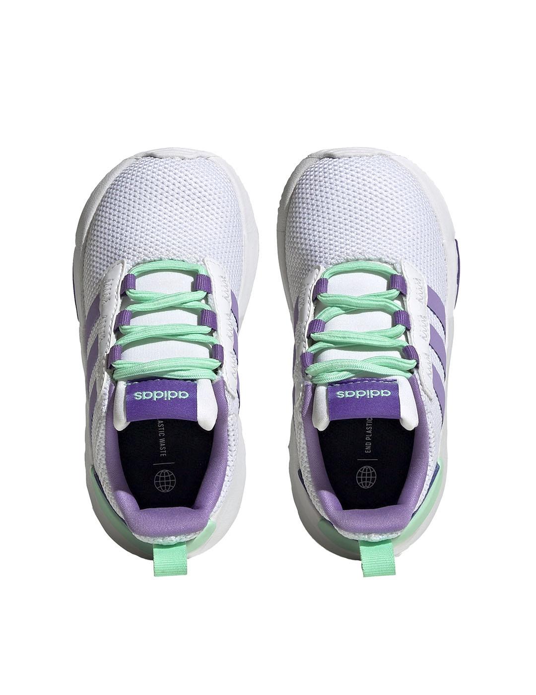 Zapatilla Niñ@ adidas Racer Tr21 Blanca Morada