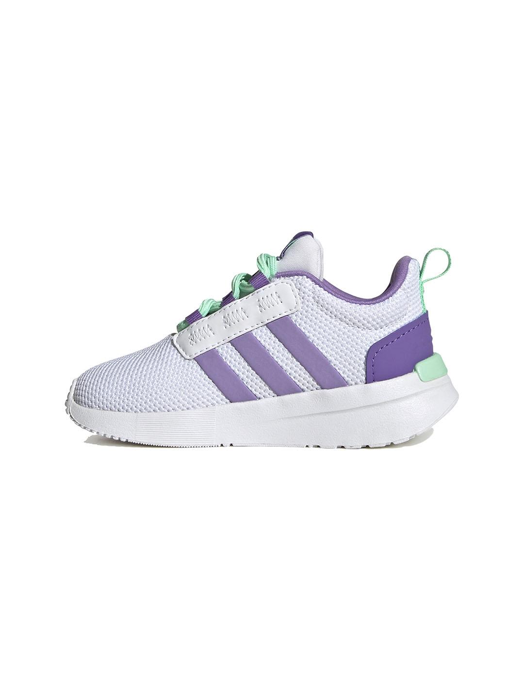 Zapatilla Niñ@ adidas Racer Tr21 Blanca Morada