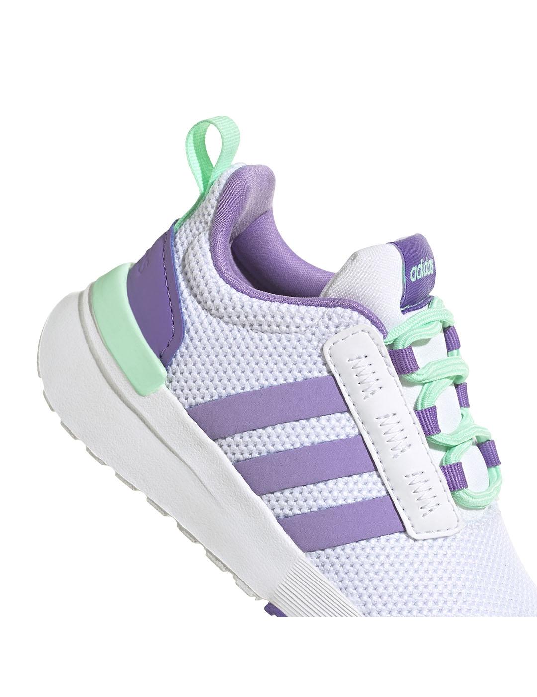 Zapatilla Niñ@ adidas Racer Tr21 Blanca Morada