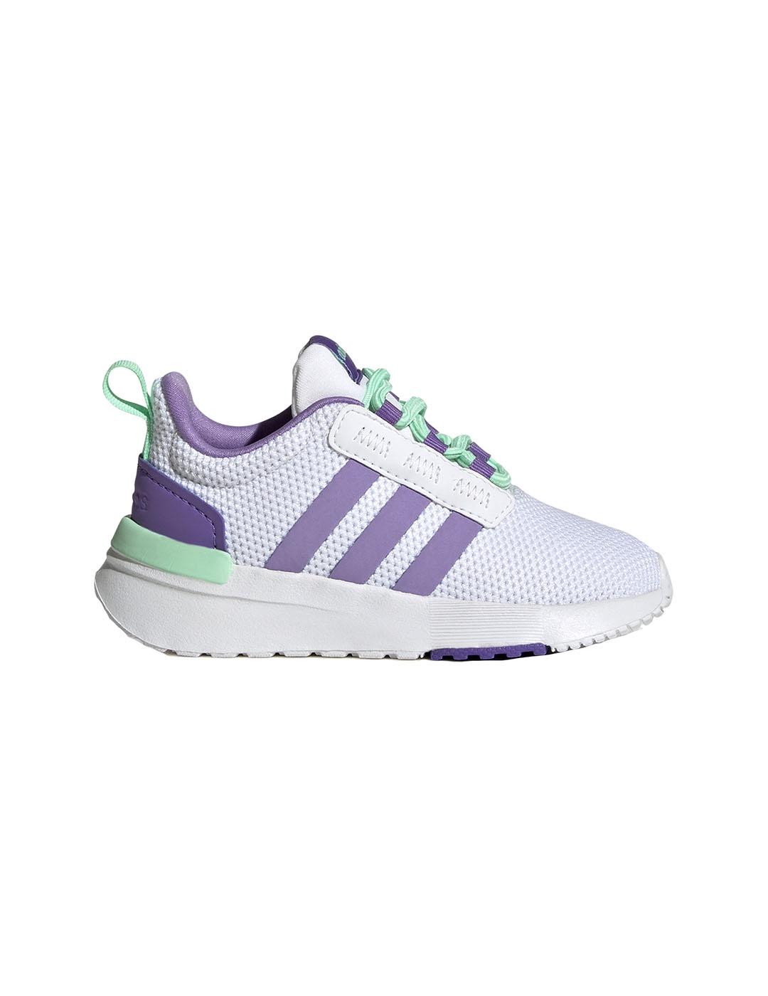 Zapatilla Niñ@ adidas Racer Tr21 Blanca Morada