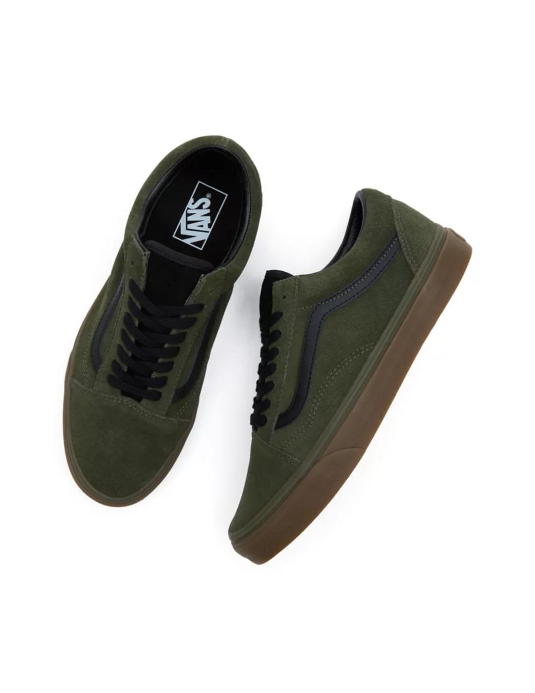 Zapatilla Hombre Vans Old Skool Verde Caramelo