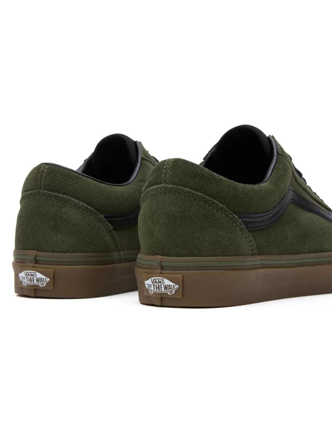 Zapatilla Hombre Vans Old Skool Verde Caramelo