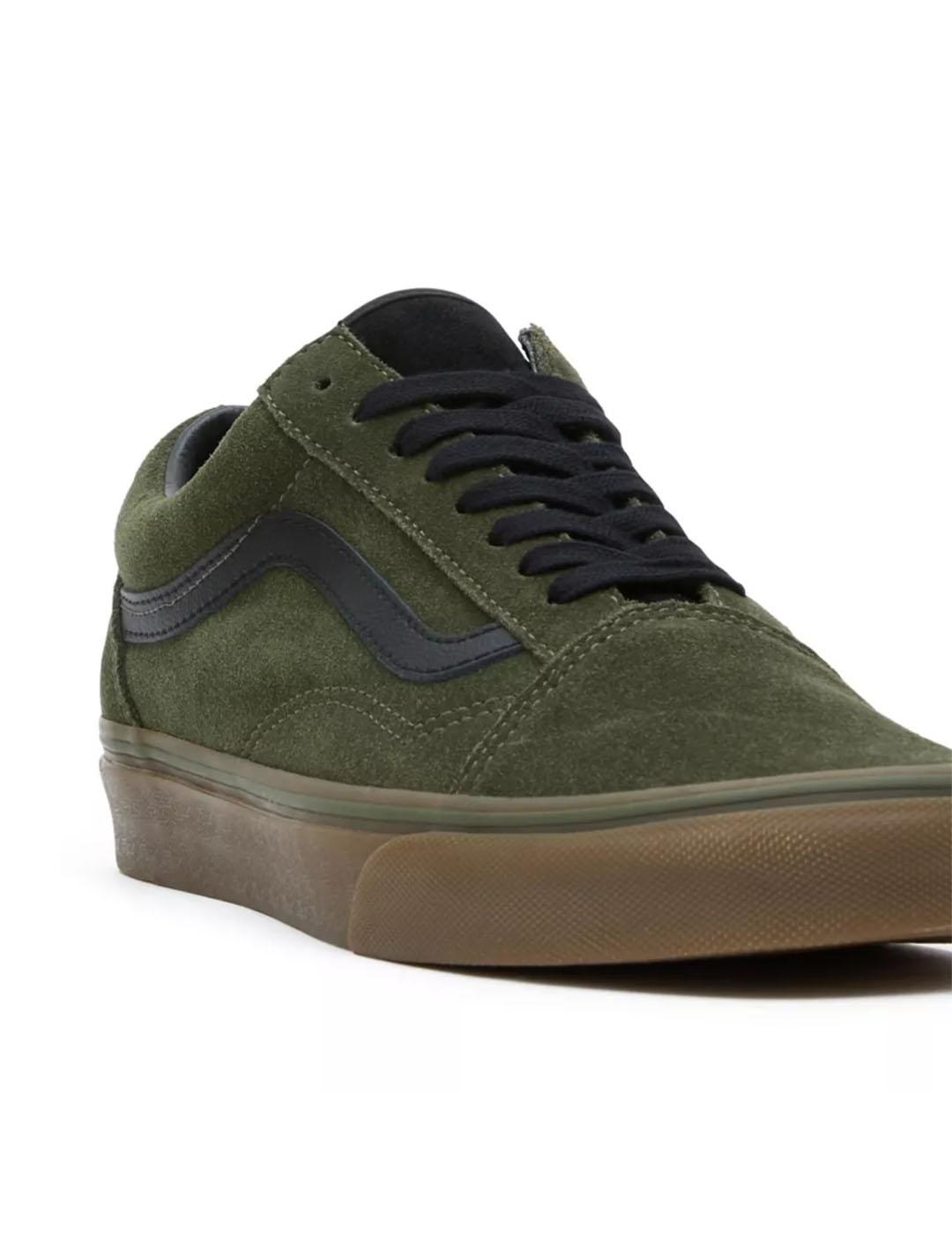 Zapatilla Hombre Vans Old Skool Verde Caramelo