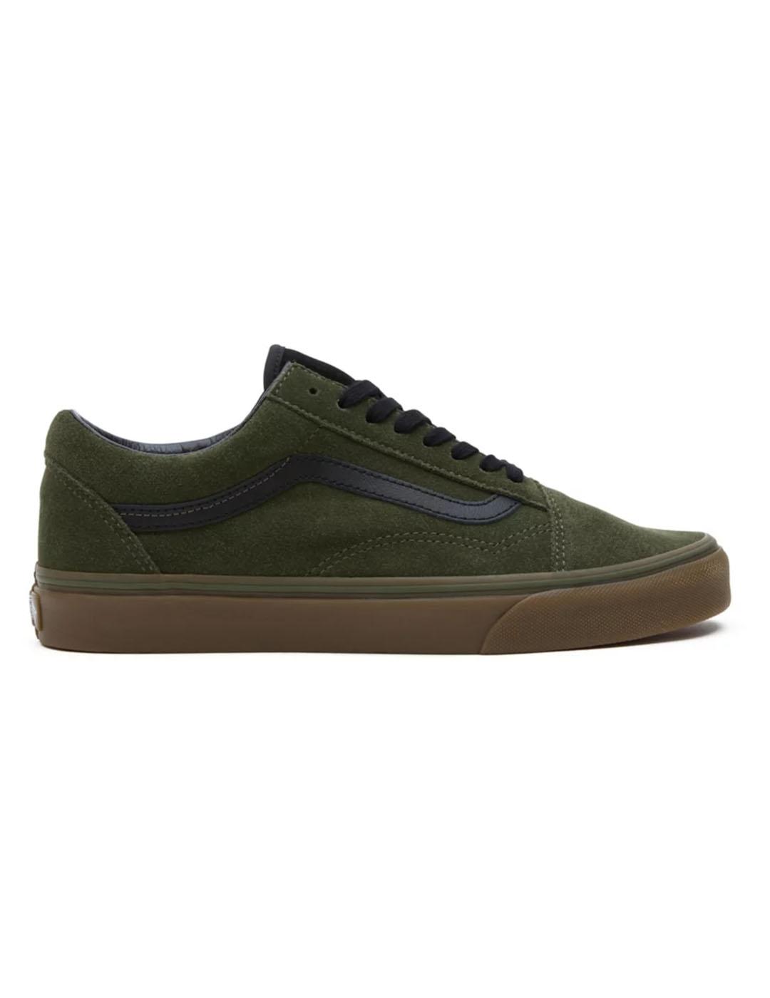 Zapatilla Hombre Vans Old Skool Verde Caramelo